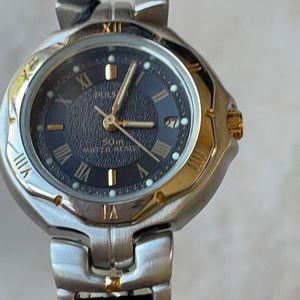 New pulser lady battery leather band w/date